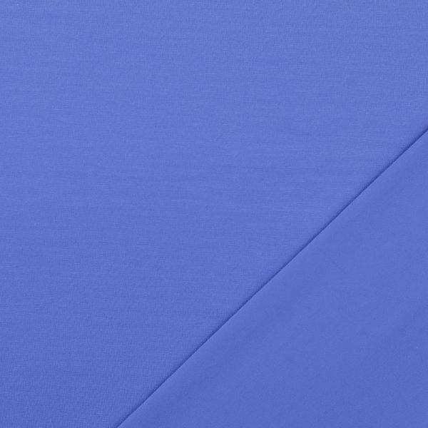 80 cm Reststück Jersey Uni Kornblumenblau
